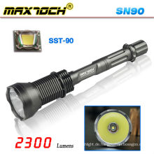 Maxtoch SN90 SST-90 wiederaufladbare helle LED-Taschenlampe 100w